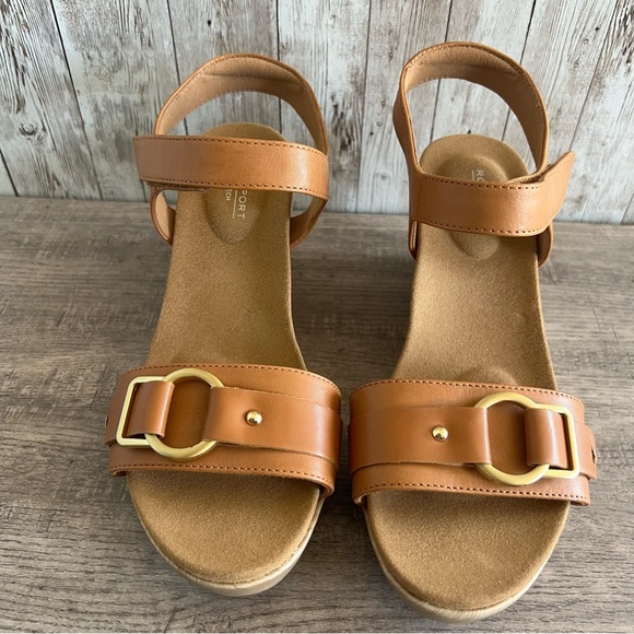 Rockport Women's Briah 2 Two-Band Wedge Sandal 7 - Picture 1 of 5